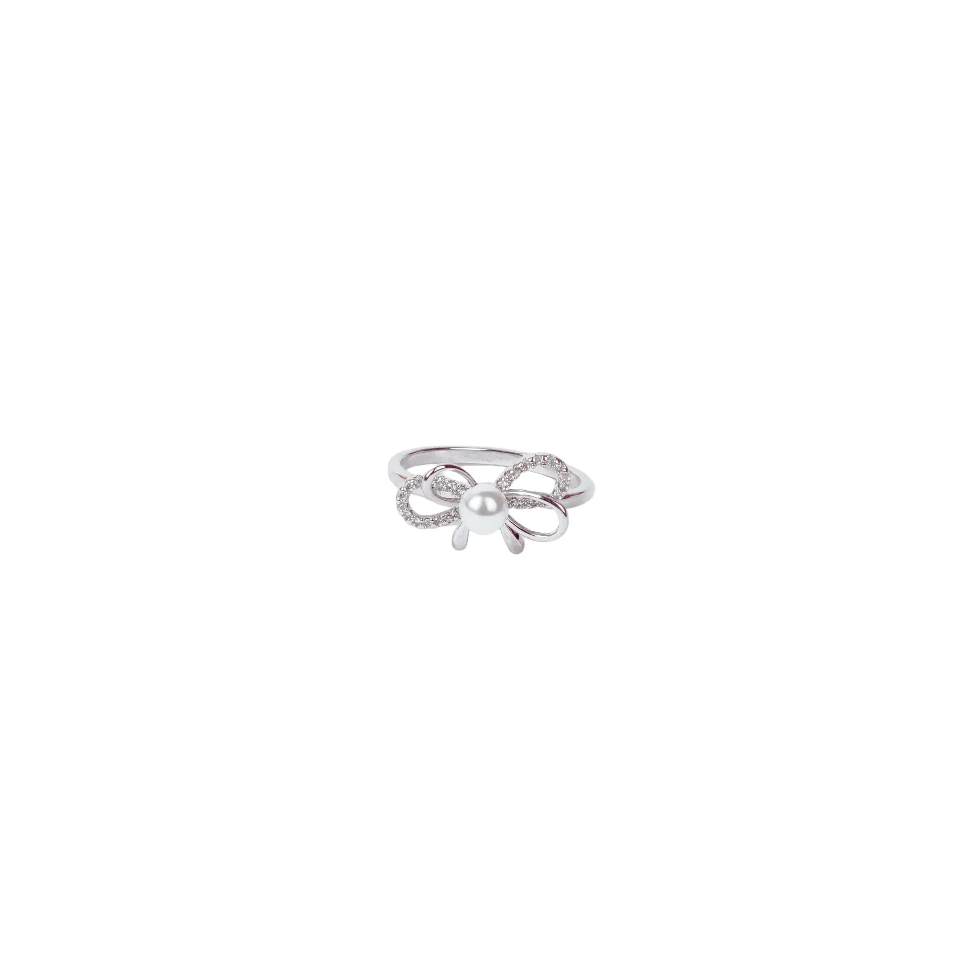 [RG-037] Pearl Bow Ring