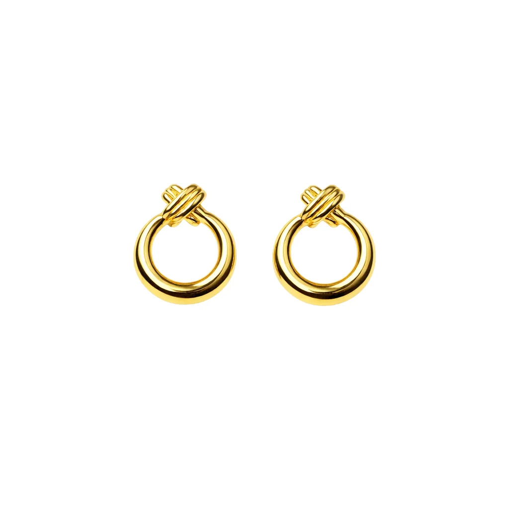 [ER-012] Classic Cross-Hatch Hoops