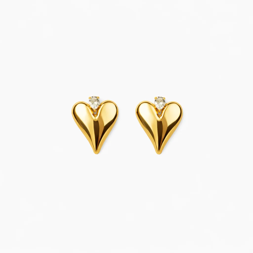 [ER-019] Luminous Heart Studs